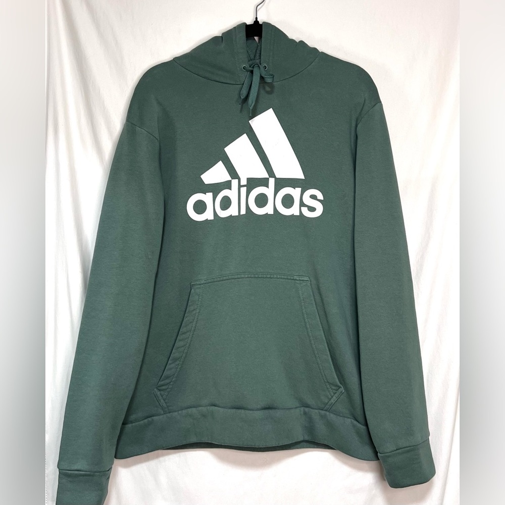 Adidas Golf Cotton Blend Pullover Hoodie Sweatshirt Casual Activewear Gym Hiking - Picture 2 of 9